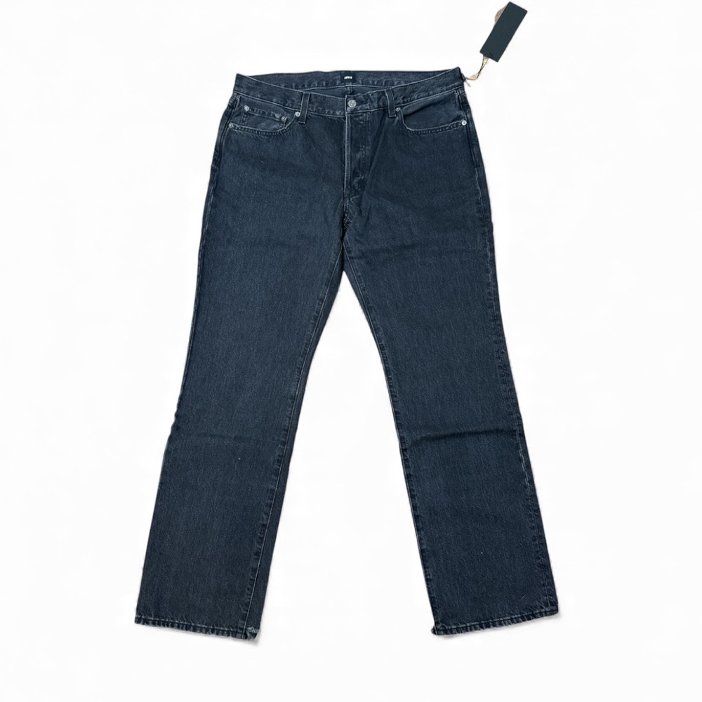 NWT Edwin straight leg Simone jeans black distressed size 31 - Picture 2 of 8